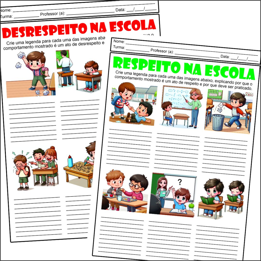 ATIVIDADES SOBRE RESPEITO – Professora Vilma Ribeiro