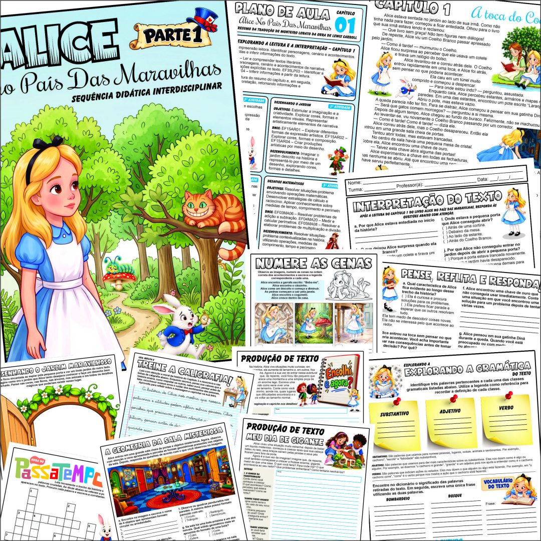 ALICE NO PAÍS DAS MARAVILHAS - PARTE 1